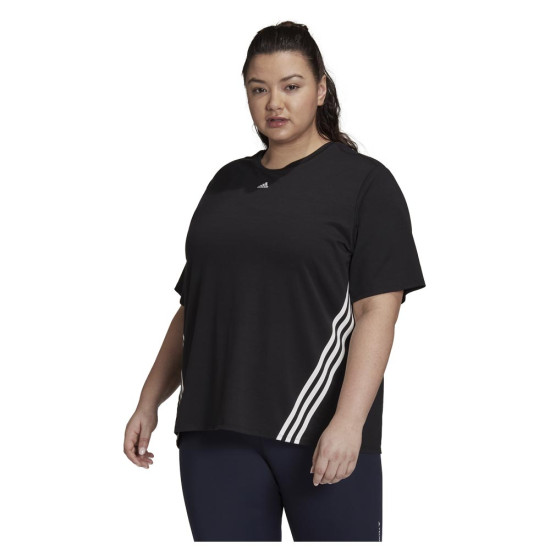 Adidas Γυναικεία κοντομάνικη μπλούζα Train Icons 3-Stripes Adidas Γυναικεία κοντομάνικη μπλούζα Train Icons 3-Stripes